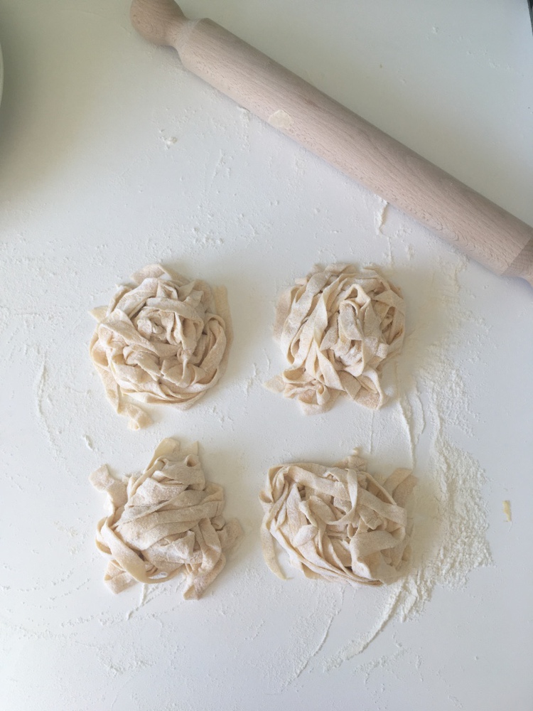 Rome - Pasta preparation proces at Pasta class